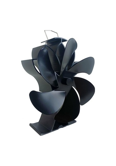 Pazly Jms Elektriksiz 6 Kanatlı Lotus Şömine Fanı, Isıyla Çalışır, Sessiz, 192x129x54 Mm