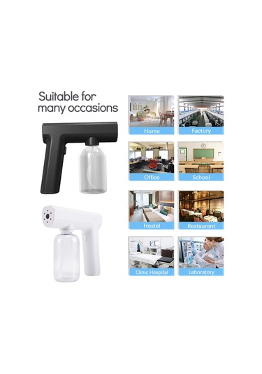 Black Yeni 300 Ml Kablosuz Dezenfeksiyon Püskürtme Tabancası El Siyah