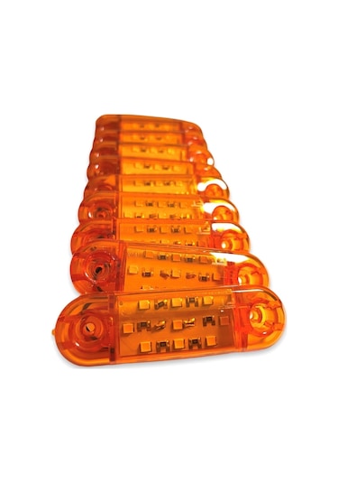 Ahmet Otomotiv 10 Adet Tombul Parmak Led Sarı 12v-24v