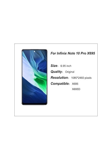 Infinix  Note 10 Pro Lcd Ekran Dokunmatik