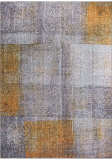 Funk Modern Dokuma Taban Dekoratif Gri Halı (Al 10)