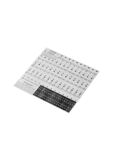 Maiyame "şeffaf Ve Çıkarılabilir Piyano Çıkartmaları - 37/49/54/61/88 Tuşlu Klavyeler İçin Müzik Notası Sticker Seti"