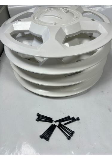 Karsan J10 Beyaz Renk Jant Kapağı Takımı 4 Adet + 12 Adet Vidası İle Beraber