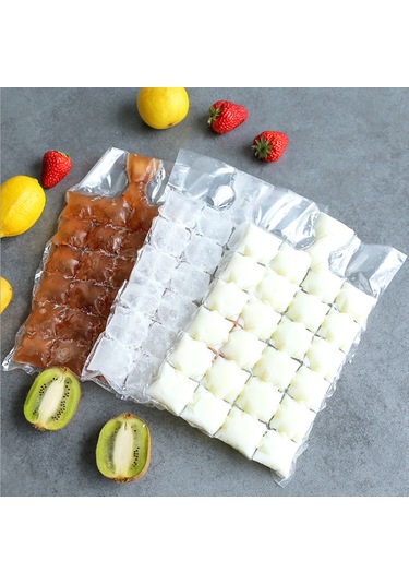 Moveevo 10 Adet Pe Dondurma Şekillendirici Torba - Otomatik Kapatmalı Buzluk, Soğutma Ve Nakliye İçin Soğuk Depolama Çantası Çok Renkli