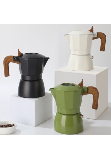 Sones 100 Ml Çift Vanalı Mocha Pot Espresso Makinesi Açık Hava Kahve Demleme Potu Çıkarma Aracı