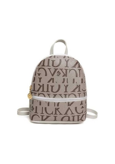 Flybuy Sırt Mektup Gündelik Gri Çok Çantası Amaçlı - Oq Gri