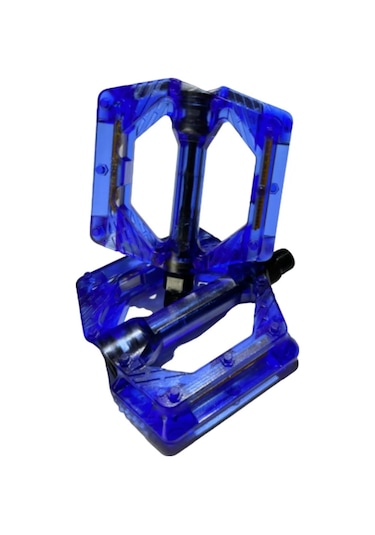 Bike Sky Evo Şeffaf Renkli Platform Geniş Pedal Platform Bisiklet Pedalı Reflektörlü