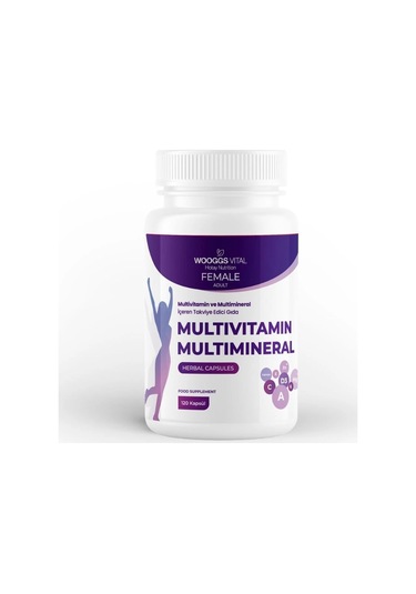Wooggs Vıtal Female Adult Multivitamin Ve Multimineral İteg 120 Kapsül