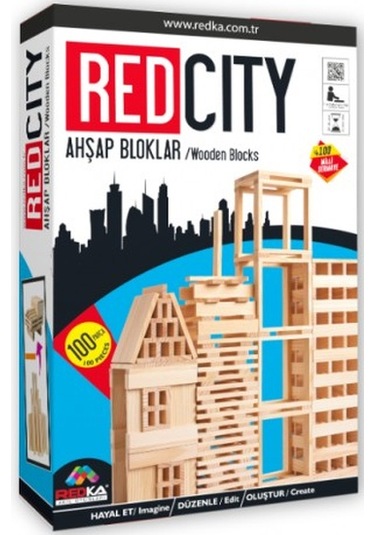 Redka / Red Cıty Ahşap Bloklar Zeka Akıl Oyunları