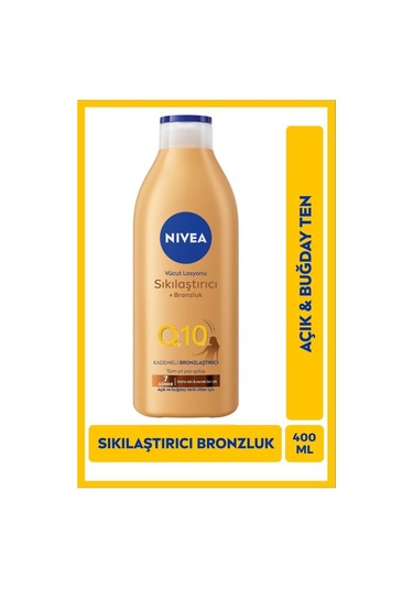 NIVEA Q10 Sıkılaştırıcı Ve Kademeli Bronzlaştırıcı Vücut Losyonu 400 ML
