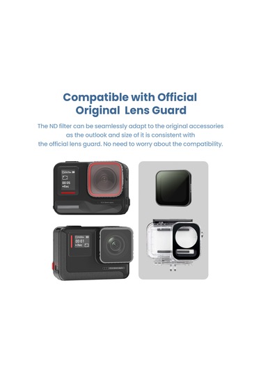 Monyee Insta360 Ace Uyumlu Su Geçirmez Nd Filtre Seti - Nd8/16/32/64 Çok Katmanlı Cam Çok Renkli