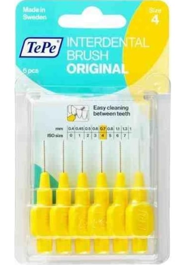 Tepe Interdental Arayüz Fırçası 6'lı 0.7 MM