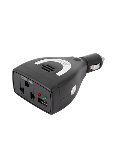 Lemestar Araç İçin Entegre Usb Çıkışı 75w 12v Dc'den 220v Ac'ye Dönüştürücü, Modifiye Sinüs Dalga, Taşınabilir Elektrik Aleti