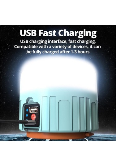 Güneş Led Kamp Işık Uzaktan Kumanda Çadır Lambası Usb Şarj Edilebilir Ampul Açık Yürüyüş Taşınabilir Fener & Kafa Lambası 56564122 Çok Renkli