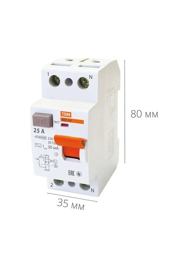 Tdmelectric Dozlama Otomatik Tsi Dif Otomatik 25a 30ma Vd1-63 2p 127882368