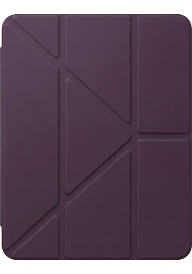 Ps Apple Uyumlu iPad A16 / 10.9 10. Nesil Tri Folding Standlı Kılıf - Damson Kapaklı Kılıf