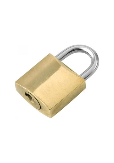 TKS Pirinç Sarı Asma Kilit 63 mm