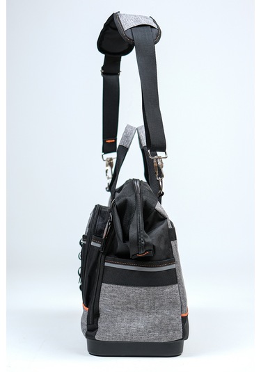 Profesyonel Tel Destekli Tam Açılır Su Geçirmez 31 Bölmeli Plastik Tabanlı Alet Takım Çantası