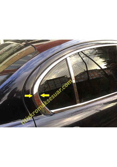 Jaguar X-Type Krom Arka Kapı Kelebek Cam Yeri Çıtası Aksesuarı 2P