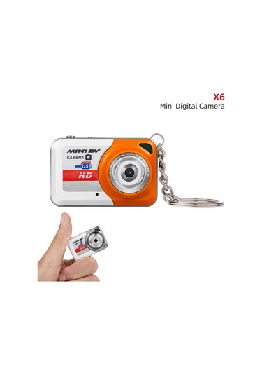 X6 Taşınabilir Ultra Mini Yüksek Yoğunluklu Dijital Kamera Mini Dv Desteği 32gb X6 Orange With 32gb Tf Card X6 Orange Turuncu
