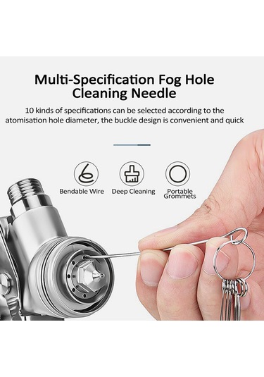 Padalink 21 Parçalık Çok Amaçlı Hava Fırçası Temizleme Seti - Metal Ve Nylon Fırçalar İle Nozul Ve Tüp Temizliği