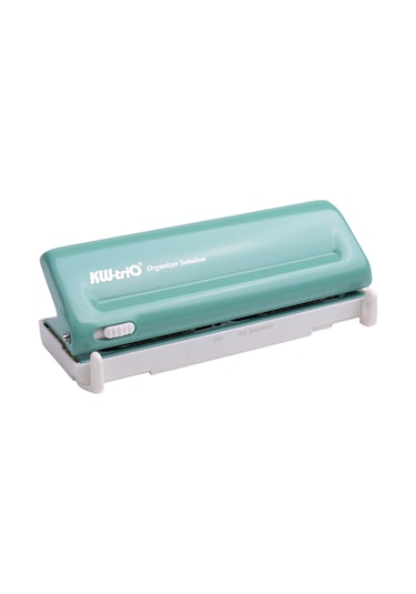 Aubyhe 6 Delikli Perforatör, 10 Sayfa A4 Kağıt Kapasitesi, Ayarlanabilir Ölçek Ve Uç Mesafesi 19/38/51/70mm , A4/a5/a6/a7/b5 Vb. Formatlar İçin Uygun, Yeşil Yeşil