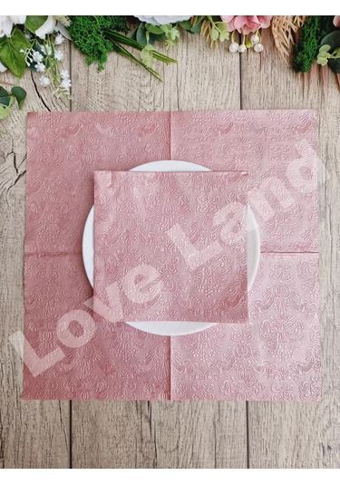 Love Land Masa Peçeteleri Kağıt Pembe 33x33cm 32 Adet 165368700 Pembe