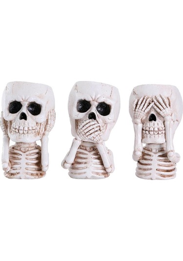 Suntek Kafatası Çiçek Saksısı Cadılar Gözlerini-kapat