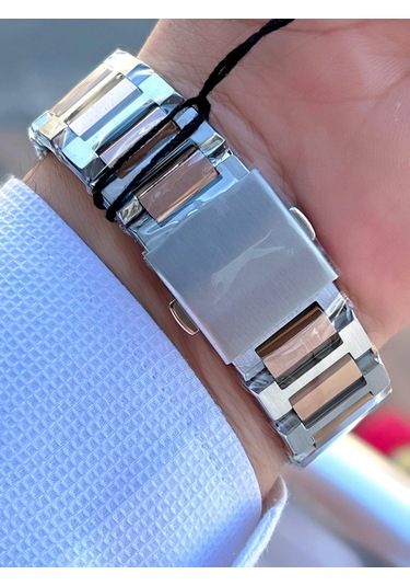 Slazenger Bay Ve Bayan Çelik Kordon Çiftlere Özel 5 Atm Suya Dayanıklı Cift Saati Esl.9.2427.2.02