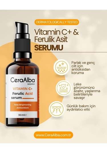 Ceraalba Vitamin C+ & Ferulik Asit Serumu