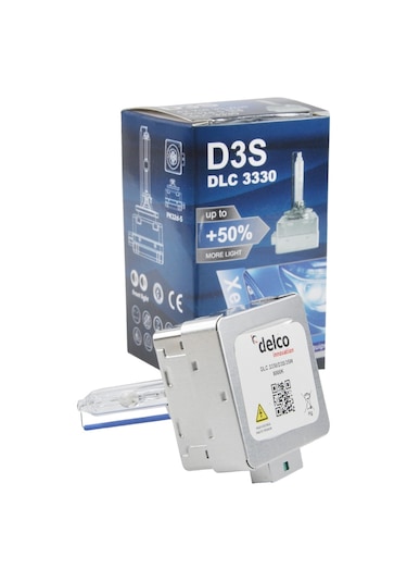 Delco D3s 8000k %50 Fazla Işık Buz Mavisi Oem Xenon Far Ampulü