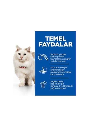 Hill's Scıence Plan Hypoallergenic Yumurta Ve Böcek Proteinli Yetişkin Kedi Maması 7 Kg