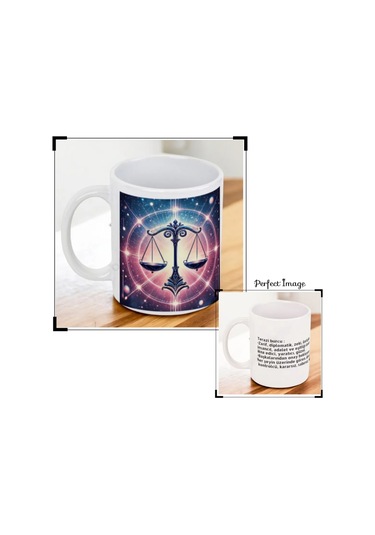 Burc Açıklamalı Kupa Bardak -terazi Karışık