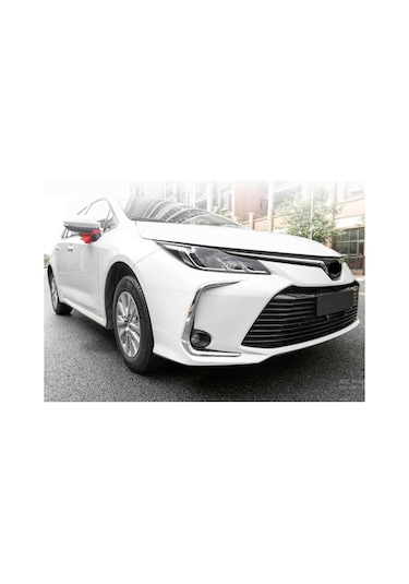 Toyota Corolla Uyumlu 2019-2022 Ön Sis Kaşı Nikelajı
