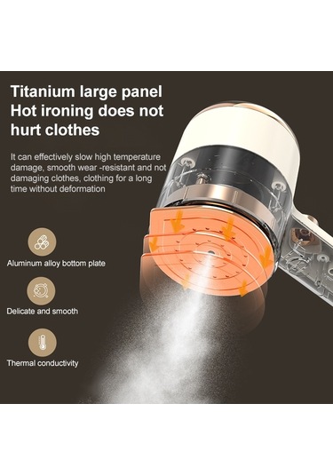 Gt-01 33w Handheld Giyim Vapur Elektrik Iron, İngiltere Fiş Beyaz