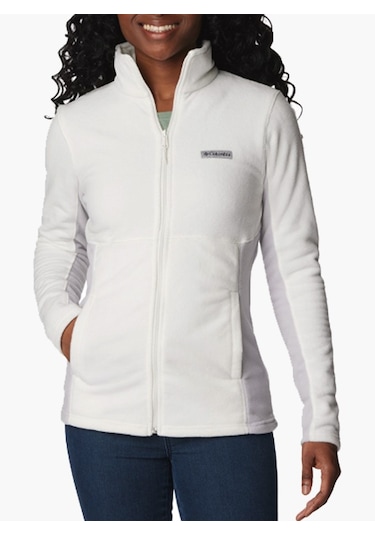 Columbia Xk0841 Basin Trail Iıı Kadın Tam Fermuarlı Polar Üst Beyaz