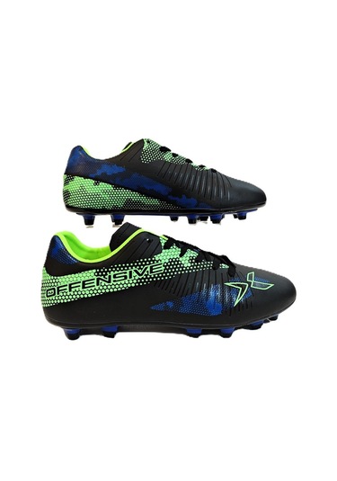 Kinetix Hyde Ag Siyah-yeşil Krampon Çim Saha Futbol Ayakkabı Siyah