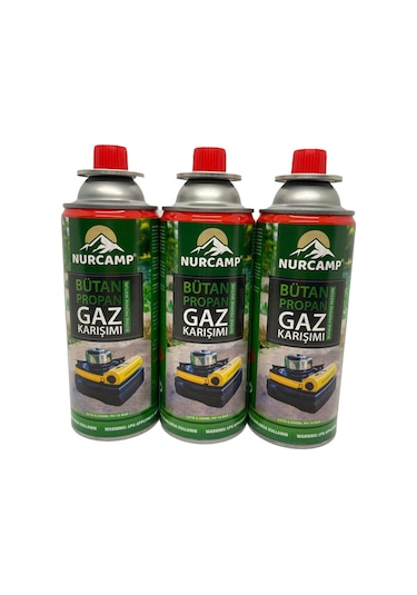 Bütan Propan Gaz Kartuşu 227 G Kts227-3'lü Çok Renkli