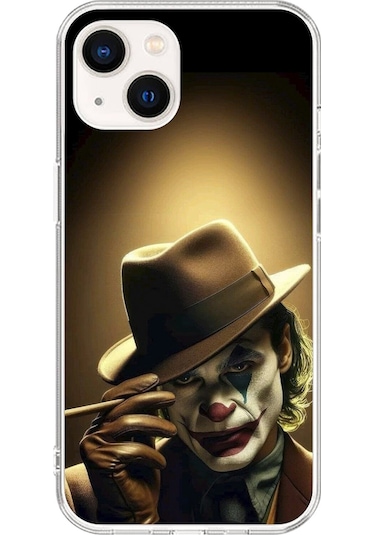 Apple Uyumlu iPhone 15 Şeffaf Kılıf Joker Tasarımlı