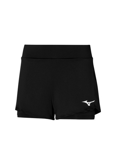 Flex Kadın Tenis Şort Siyah Çok Renkli