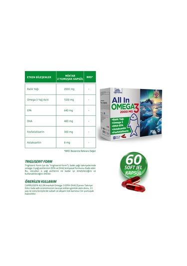 Camrusepa All In Omega 3 60 Softjel