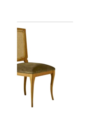 Bengimobilya Sandalye Zus012 Hasır Sırt Model Kayın Ayak Avangart Baby Face Ye