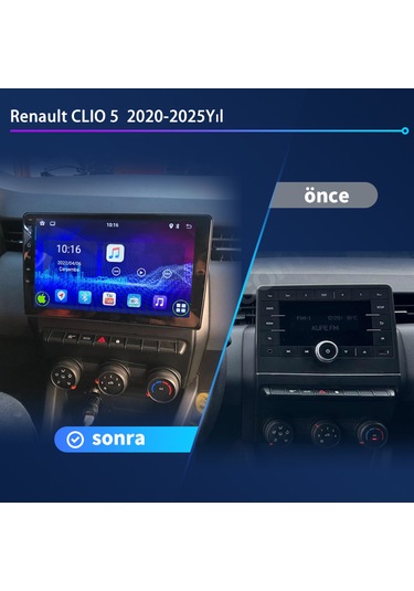 Renault Clıo 5 2020-2025yıl 4gb Ram 64gb Rom Carplay Multimedya N