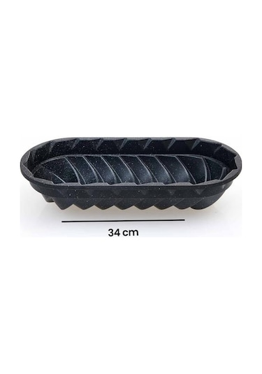 Thermoad Granit Baton Kek Kalıbı - 34 Cm Gri