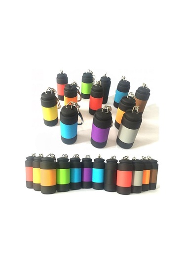 Gri 1 Adet Açık Spor Kamp Su Geçirmez Mini Led Işık Usb Şarj Edilebilir El Feneri Lambası Cep Anahtarlık Usb Şarj Edilebilir Cep Anahtarlık El Feneri Gri