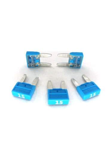 5 Adet 15A Mavi Mini Bıçak Sigorta 15 Amper MTA