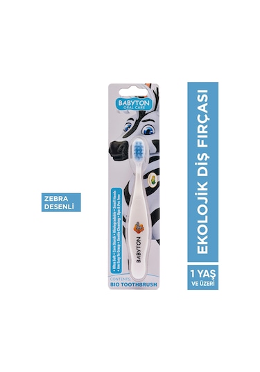 Babyton Panda Papağan Zebra Bio Diş Fırçası 3'lü Set