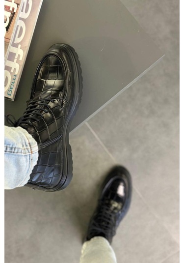 Lfr-p8024 Kroko Merdane Bot Siyah Siyah