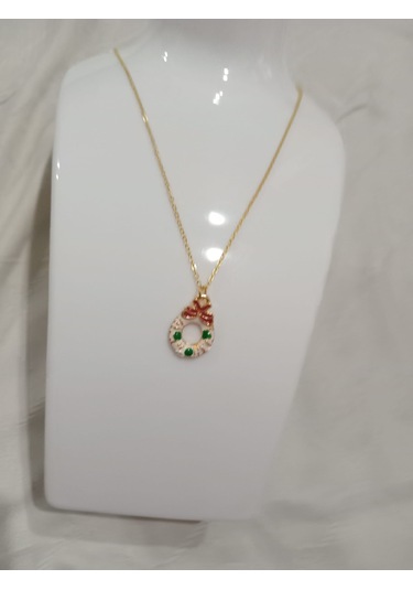 Yılbaşı Özel Çelik Kolye Beyaz