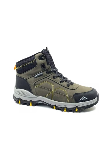 Cool Alfa Ortopedik Kaymaz Taban Softshell Erkek Çocuk Bot Haki